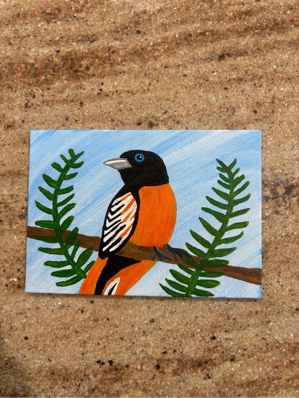 Oriole Painting (5”x 7”)
